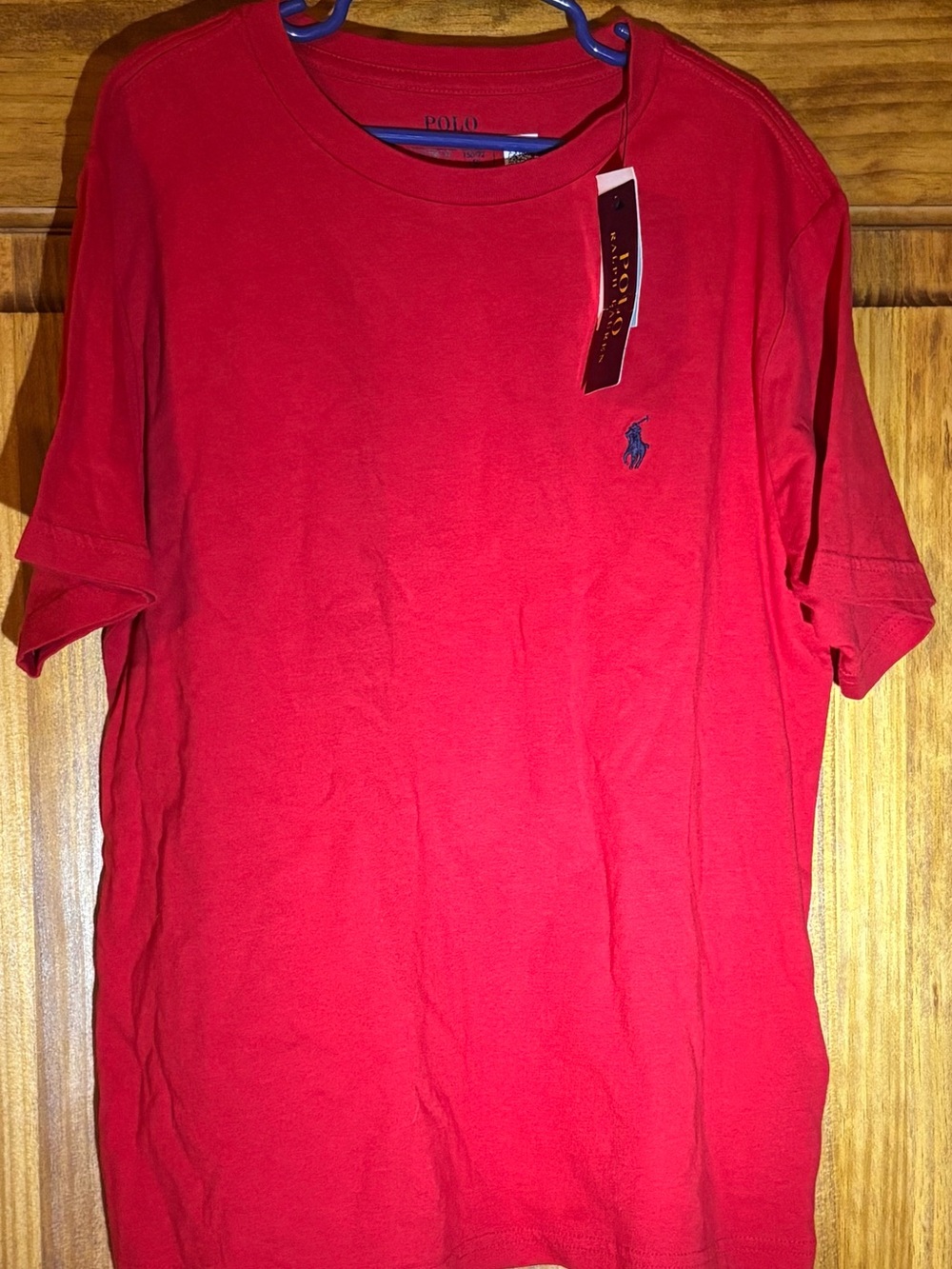 Polo by Ralph Lauren boys Red Crew Neck T-Shirt